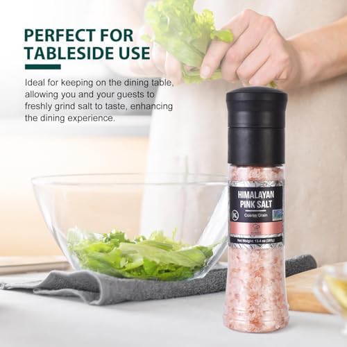 Soeos Himalayan Pink Salt Coarse Grinder Set
