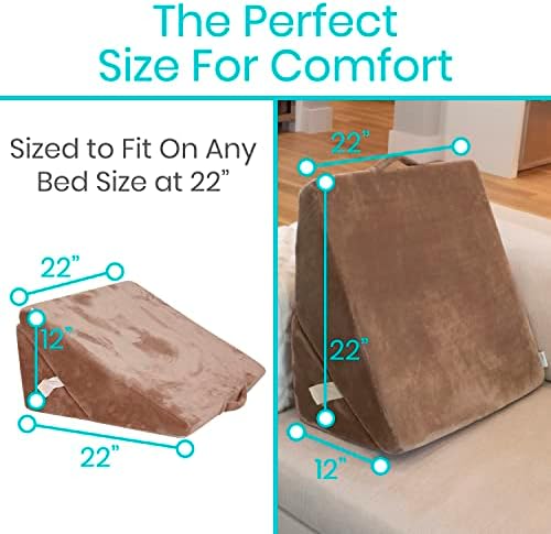 Xtra-Comfort Bed Wedge Pillow - 3 in 1 Folding Support System