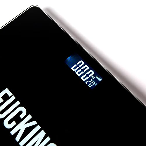 Fisura Digital Glass Bathroom Scale with Step-On Tech