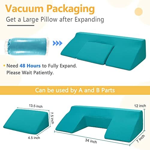 NEAUDE Bed Sore Prevention Wedge Pillow with Detachable Design