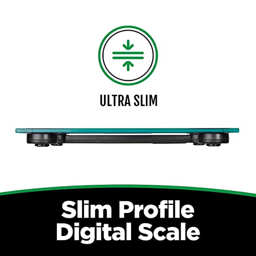 Poplar Digital Bathroom Scale with Clear Glass Platform