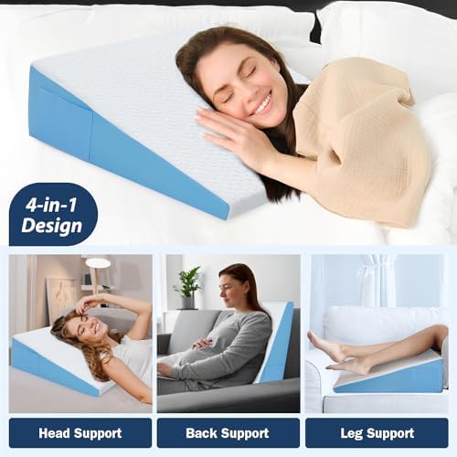 COLDHUNTER Wedge Pillow for Sleep and Recovery
