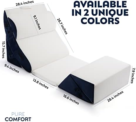6 Piece Bed Wedge Pillow Set for Post Surgery Support