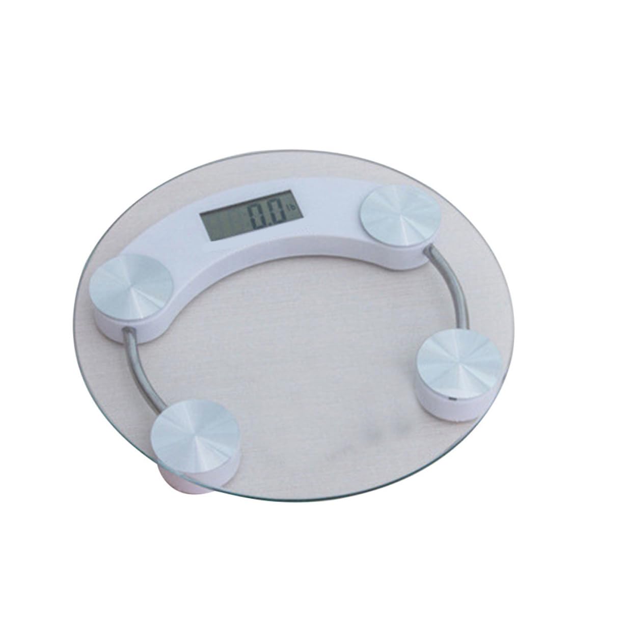 FOMIYES Digital Bathroom Scale with Tempered Glass LCD 01kg Accuracy