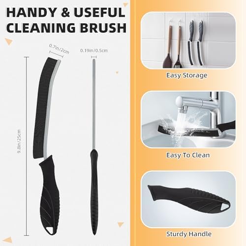 KMOSENIA 5-Piece Hard Bristle Crevice Cleaning Brush Set