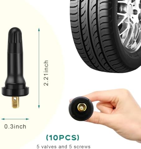 Sylvil 10PCS TPMS 20008 Valve Stem Replacement
