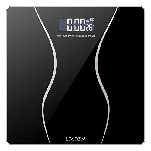 LEADZM 180Kg Slim Waist Digital Scale Black