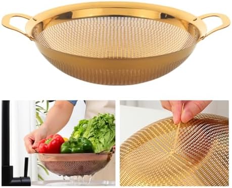 Bothyi Stainless Steel Colander Bowl with Handles for Pasta Berries Spaghetti