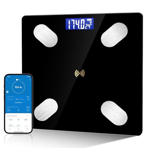 Smart Scale for Body Composition Analysis with BMI and Sync App