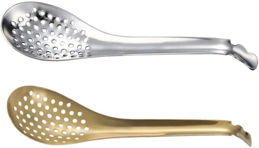Hemoton 2pcs Food Strainer Colander Spoon