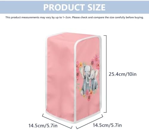 Suhoaziia Can Opener Dust Cover with Elephant Flowers Pattern 1