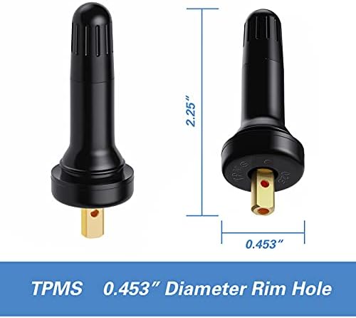 CKAuto TPMS 20008 Rubber Snap-in Valve Stem 50 pcsBag 1