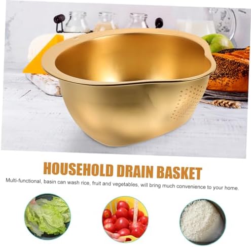 Cabilock Stainless Steel Colander with Drain Board