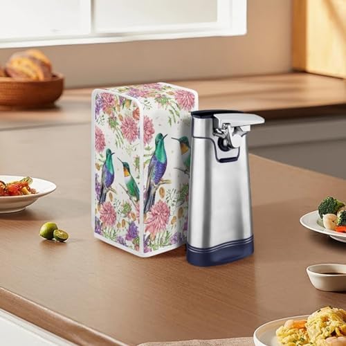 CREAMIC Hummingbird Floral Can Opener Cover