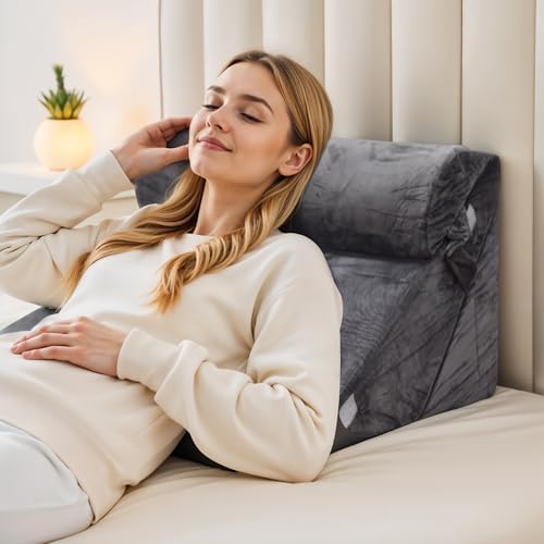 LJA PRIME 3Pcs Wedge Pillow Set for Sleep Apnea Relief