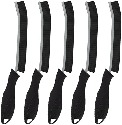 KMOSENIA 5-Piece Hard Bristle Crevice Cleaning Brush Set
