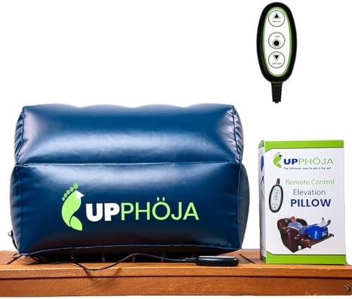 Remote Inflatable Leg Elevation Pillow for Sciatica and Post-Surgery Relief