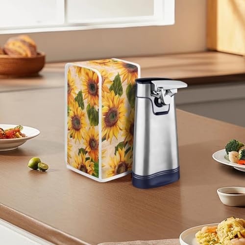 DISNIMO Vintage Sunflower Can Opener Cover