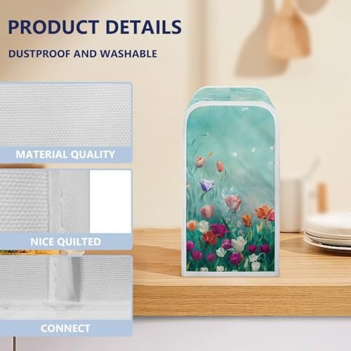 ZOUTAIRONG Colorful Tulip Can Opener Dust Cover