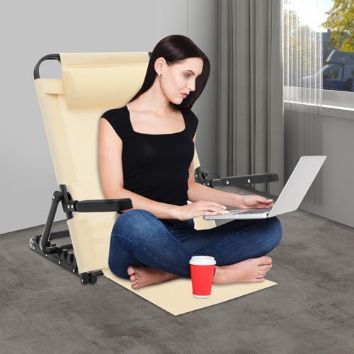 Eapmic Adjustable Lifting Bed Backrest with Armrest and Pillow