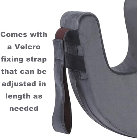 Sexysamba Bed Rest Turning Pillow with Fixing Strap Gray