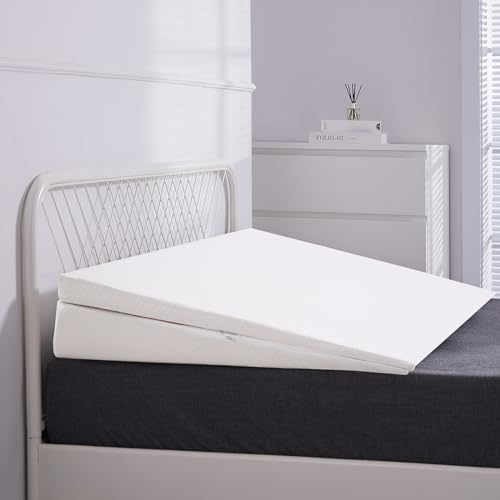 SUNYRISY Adjustable Wedge Mattress Topper for Acid Reflux and Back Pain