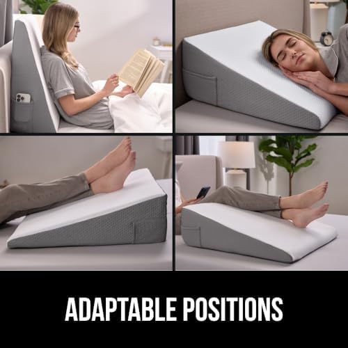 GORILLA GRIP Bed Wedge Pillow for Sleeping