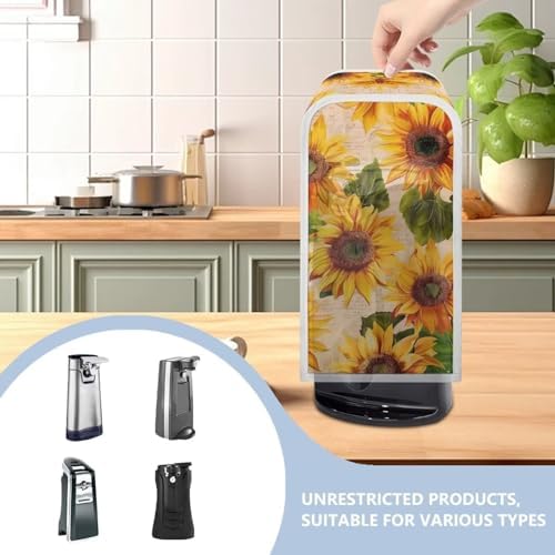 DISNIMO Vintage Sunflower Can Opener Cover