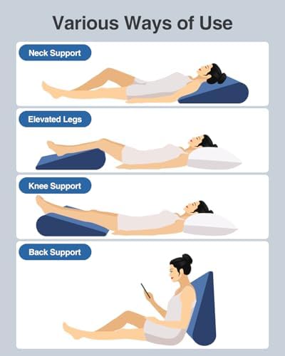 Luxtude Inflatable Wedge Pillow for Back Pain Relief and Travel