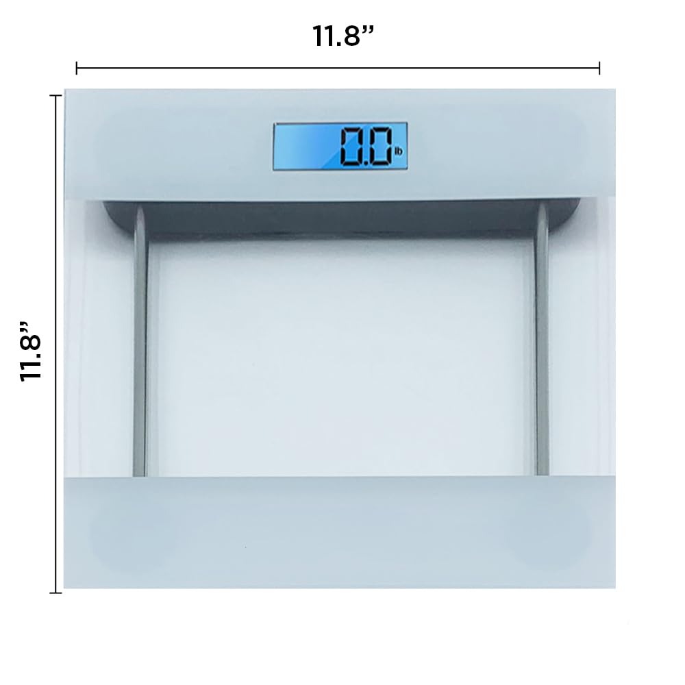 CAMEO Bathroom Scale with Tempered Glass 400lbs