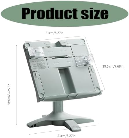 Folding Book Stand for Reading Textbook with Adjustable Height and Angles 1