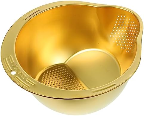 Kichvoe Multifunctional Stainless Steel Colander Bowl