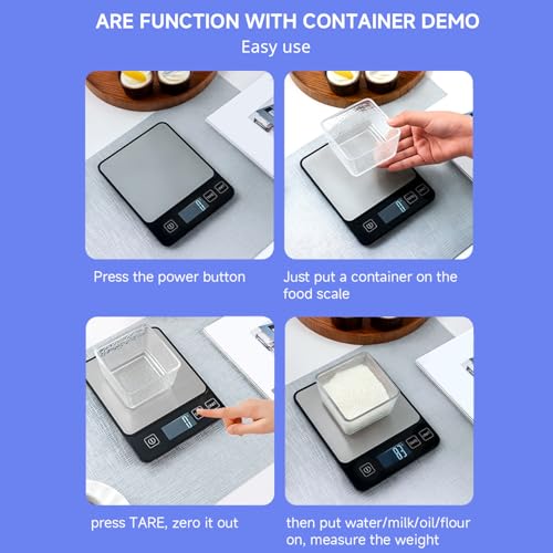 Digital Kitchen Scale 10kg 22lb LCD Tare Baking Cooking