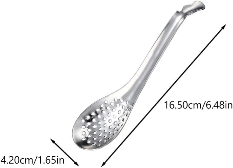 Hemoton 2pcs Food Strainer Colander Spoon