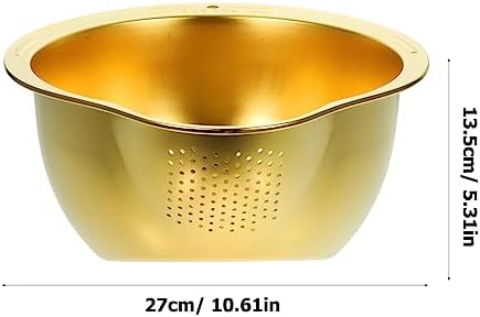 Kichvoe Multifunctional Stainless Steel Colander Bowl
