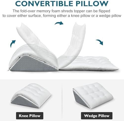 Shinnwa Dual-Layer Knee Wedge Pillow for Back Pain Relief