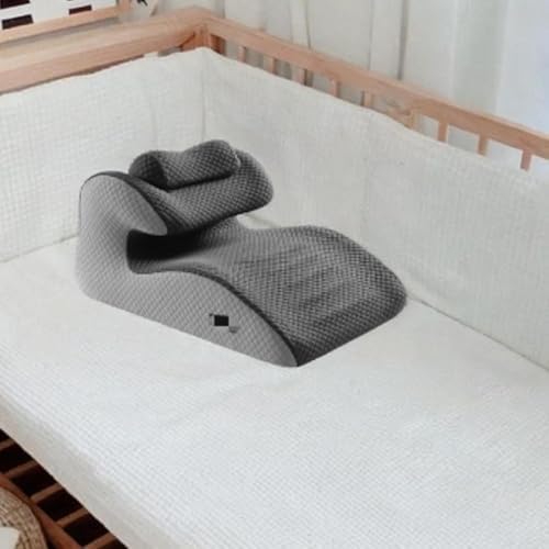 Memory Foam Bed Wedge Pillow for Prone Support Gray