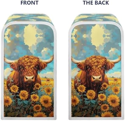 Highland Cow Can Opener Cover Electric Kitchen Decor
