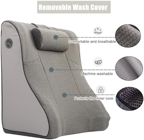 RENLXFI Breathable Incline Pillow for Acid Reflux and Back Support