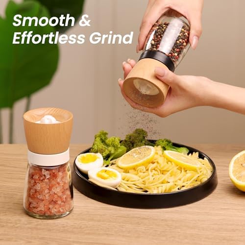 VEVOK CHEF Salt Pepper Grinder Set