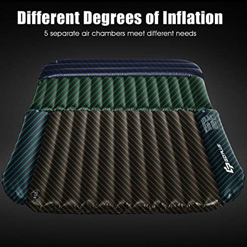 Goplus Inflatable Car Bed Mattress with Pillow and Air Pump - Black