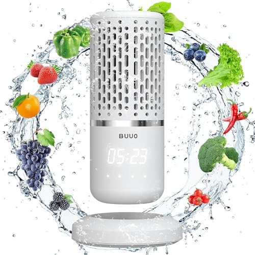 BUUO Fruit and Vegetable Washing Machine with 3160mm2 Reaction Area