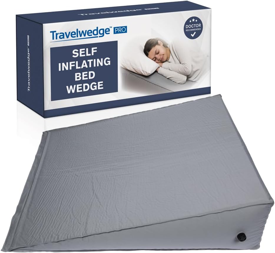 Travelwedge Self-Inflating Bed Wedge Pillow - 30 Inch Checked Bag Version 1