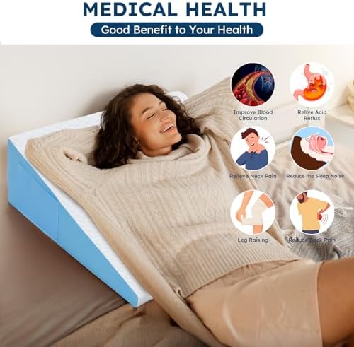 COLDHUNTER Wedge Pillow for Sleep and Recovery