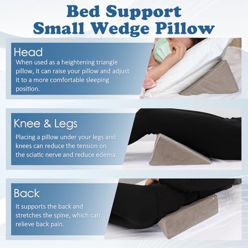 Zantle Small Wedge Pillow for Bed Sores and Yoga