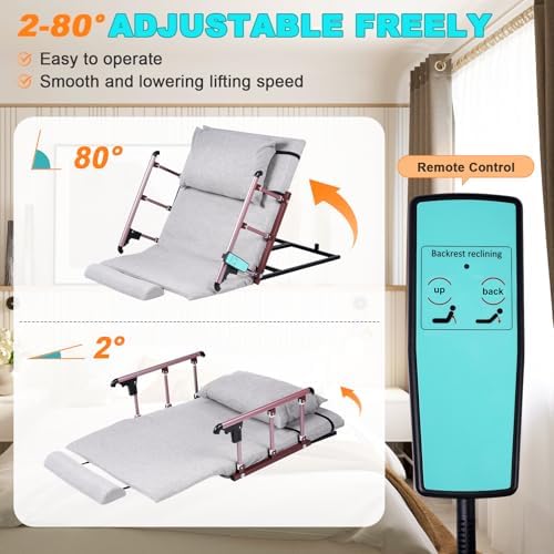 YUCHENGTECH Electric Adjustable Bed Backrest with Foldable Armrest