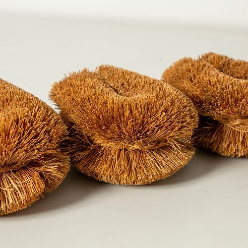 Growbycoco Pack of 6 Tawashi Coconut Coir Cleaning Brushes 1