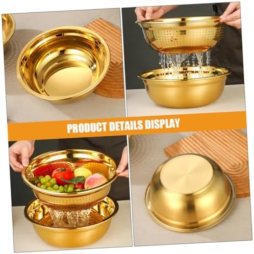 SHOWERORO Fine Mesh Stainless Steel Colander