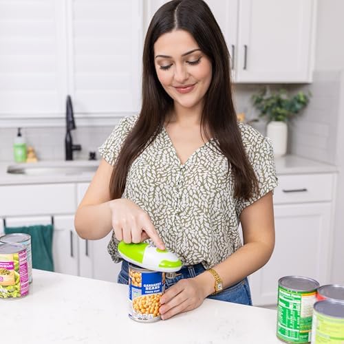 SUPRAQ Electric Can Opener with Smooth Edge Green 1