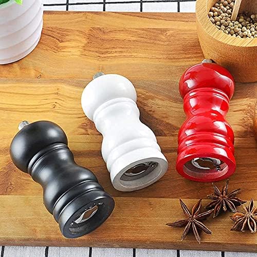 ZXBAODAN Wood Pepper and Salt Mill Set of 2 - Adjustable Coarseness